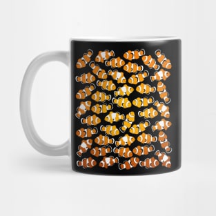 Orange White and black Mug